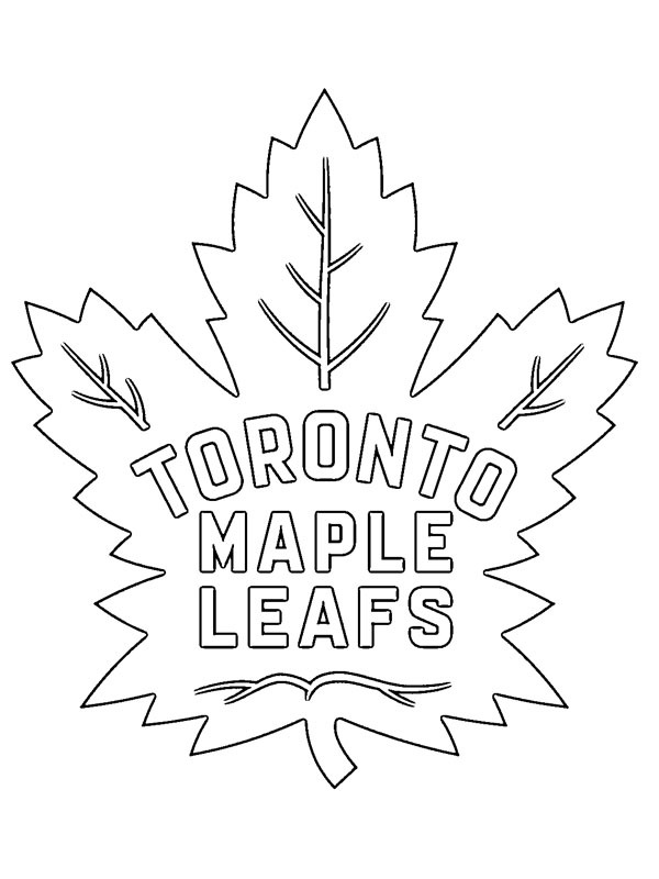 Toronto Maple Leafs Colouring page