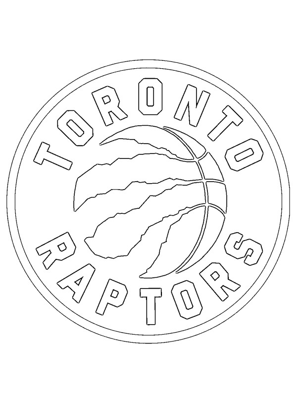 Toronto Raptors Colouring page