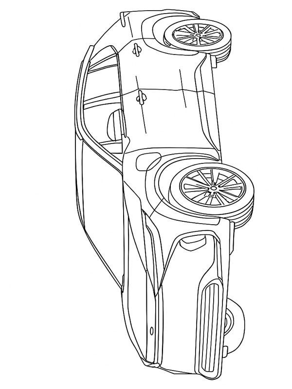 Toyota bZ4X Colouring page