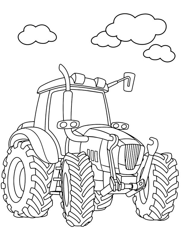 Tractor Colouring page