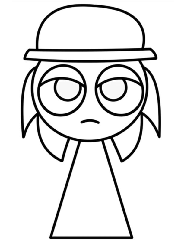 Tunner Incredibox Sprunki Colouring page