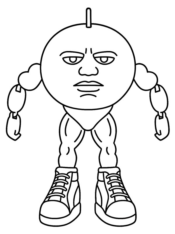 Udin Din Din Dun Colouring page