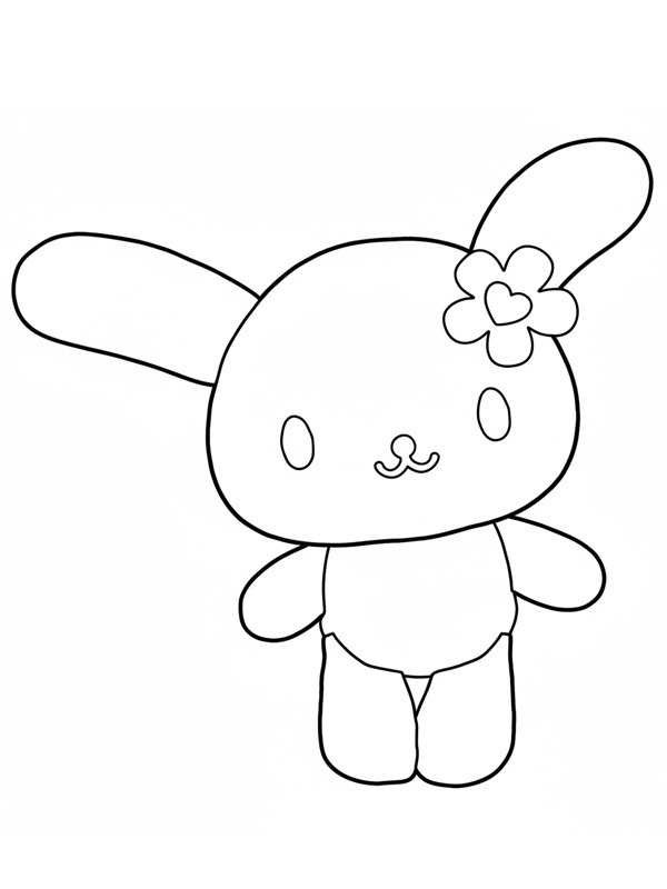 Usahana (Sanrio) Colouring page