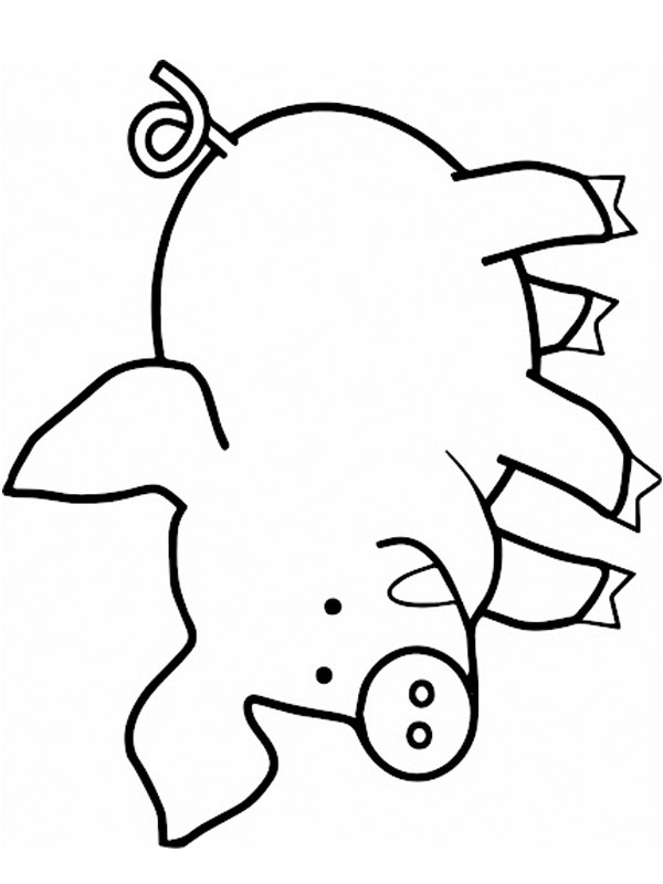 Pig Colouring page