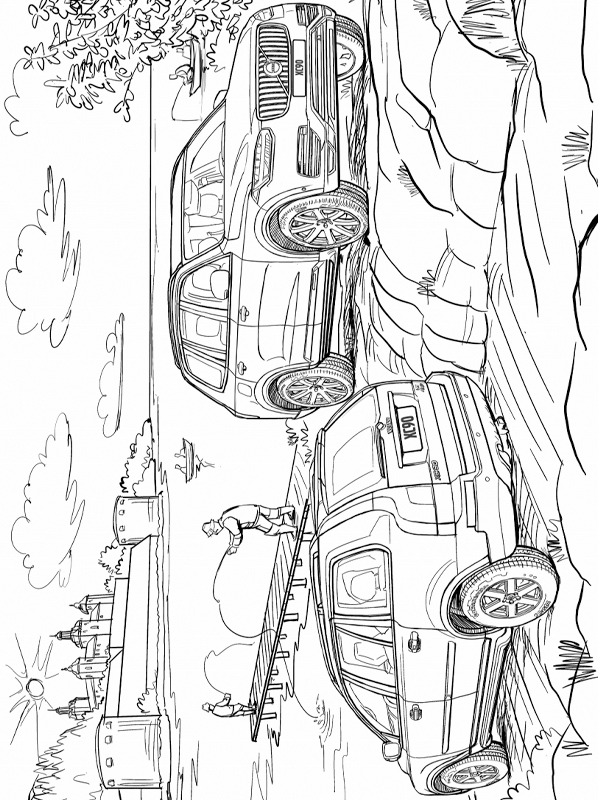 Volvo XC90 Colouring page