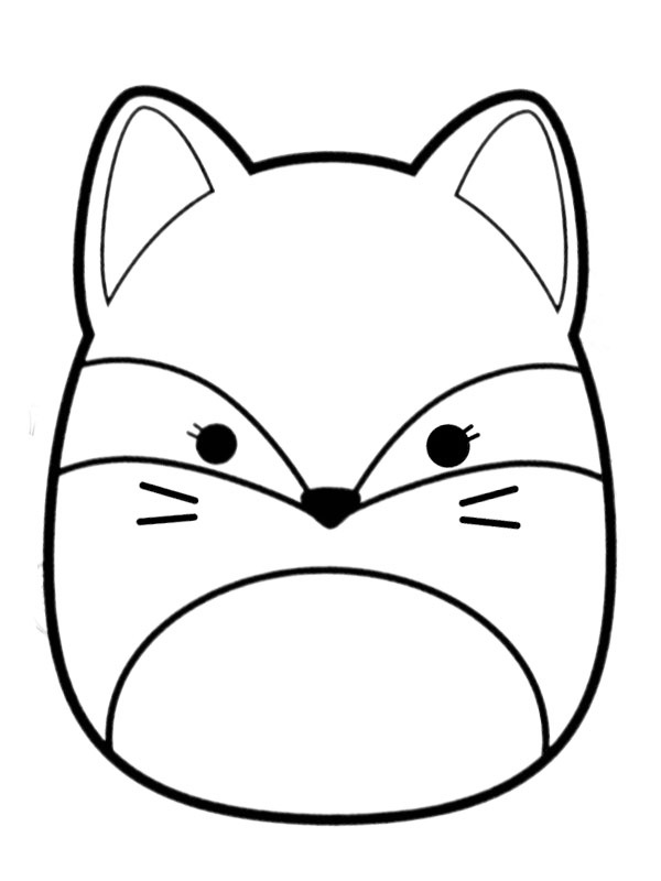 Fox Fifi Squishmallows Colouring page
