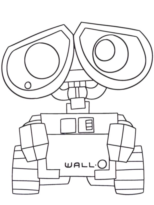WALL-E Colouring page