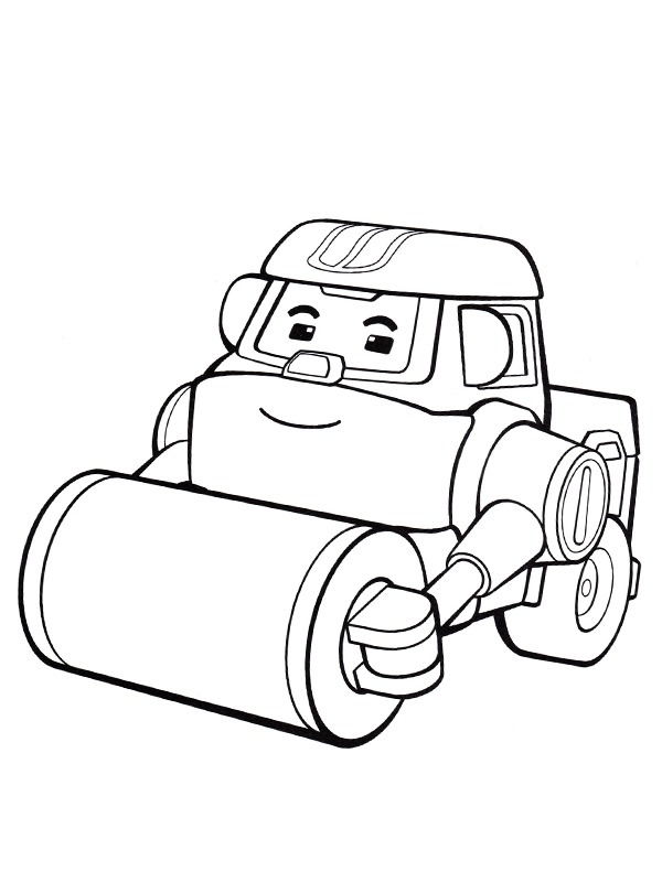 Steamroller Max Colouring page