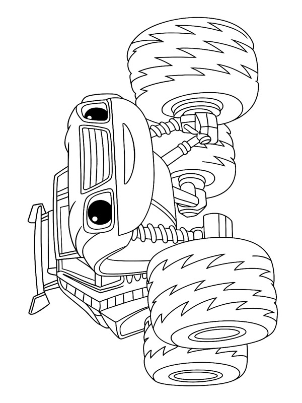 Watts Blaze and the Monster Machines Colouring page