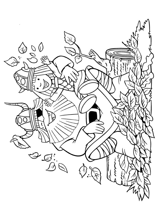 Vicky the Viking Colouring page