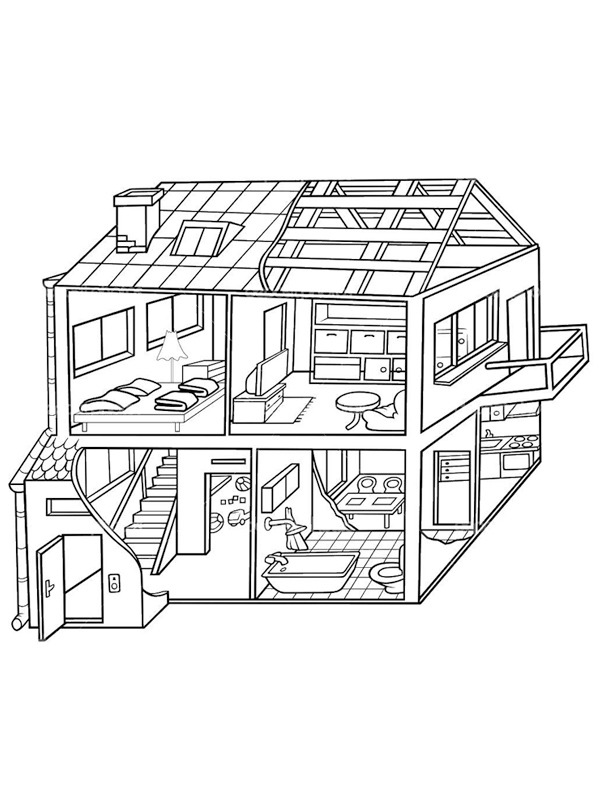 Home Colouring page