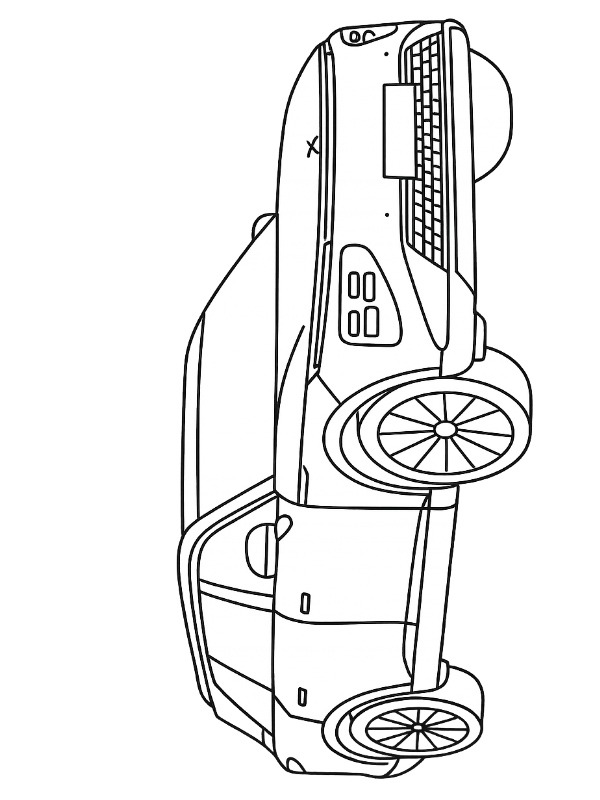 Xpeng G9 Colouring page