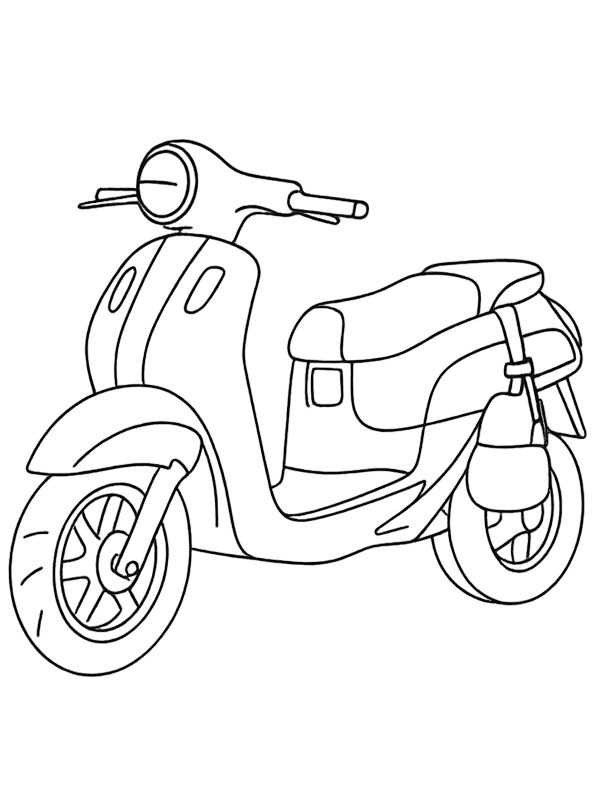 Yamaha Mio Fazzio Colouring page