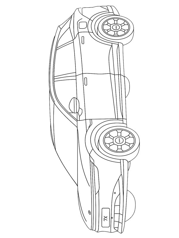 Zeekr 7X Colouring page